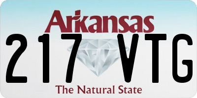 AR license plate 217VTG