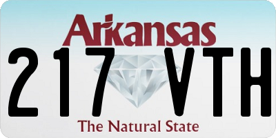 AR license plate 217VTH