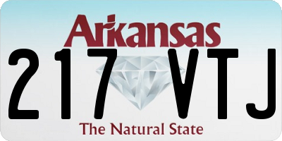 AR license plate 217VTJ