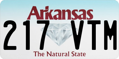 AR license plate 217VTM