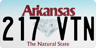 AR license plate 217VTN
