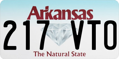 AR license plate 217VTO