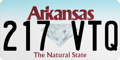 AR license plate 217VTQ