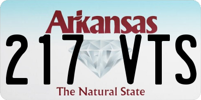 AR license plate 217VTS