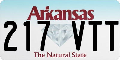 AR license plate 217VTT
