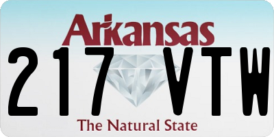 AR license plate 217VTW
