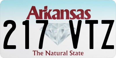 AR license plate 217VTZ