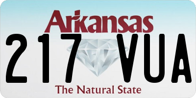 AR license plate 217VUA