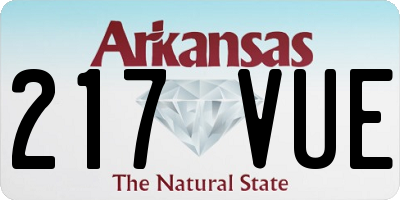 AR license plate 217VUE