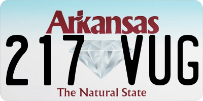AR license plate 217VUG