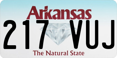 AR license plate 217VUJ