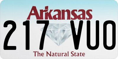AR license plate 217VUO