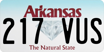 AR license plate 217VUS