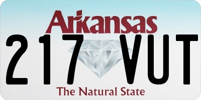 AR license plate 217VUT