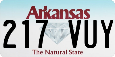 AR license plate 217VUY