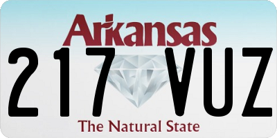 AR license plate 217VUZ