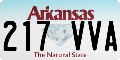 AR license plate 217VVA