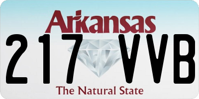 AR license plate 217VVB