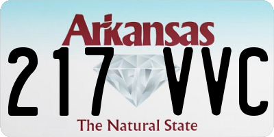 AR license plate 217VVC