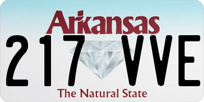 AR license plate 217VVE