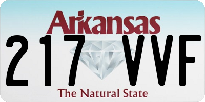 AR license plate 217VVF