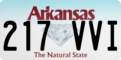AR license plate 217VVI