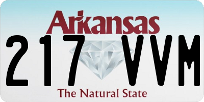 AR license plate 217VVM