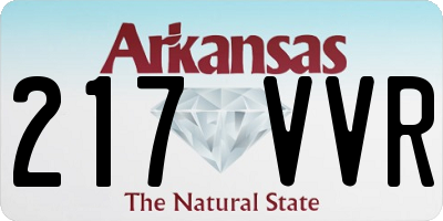 AR license plate 217VVR