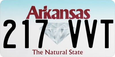 AR license plate 217VVT