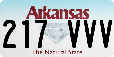 AR license plate 217VVV