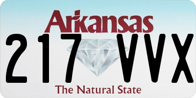 AR license plate 217VVX