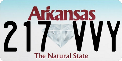 AR license plate 217VVY