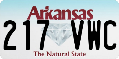 AR license plate 217VWC