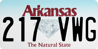 AR license plate 217VWG