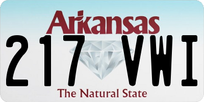 AR license plate 217VWI