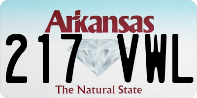 AR license plate 217VWL