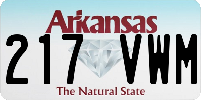 AR license plate 217VWM