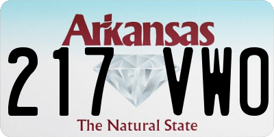 AR license plate 217VWO