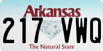 AR license plate 217VWQ