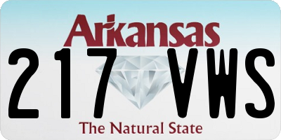 AR license plate 217VWS