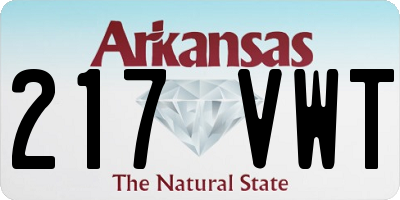 AR license plate 217VWT