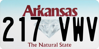 AR license plate 217VWV