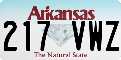 AR license plate 217VWZ