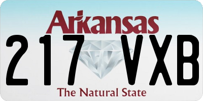 AR license plate 217VXB