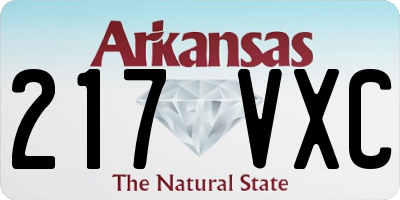 AR license plate 217VXC