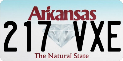 AR license plate 217VXE