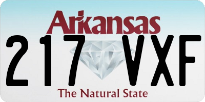 AR license plate 217VXF