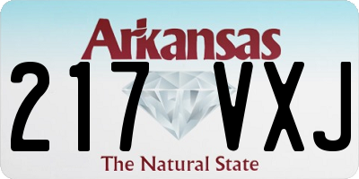 AR license plate 217VXJ