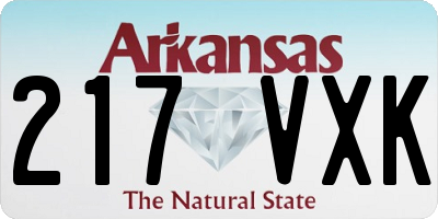 AR license plate 217VXK