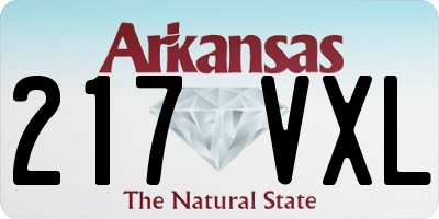 AR license plate 217VXL